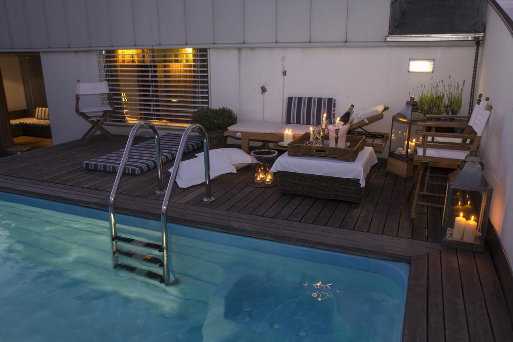 Pavi Apts Ljubljana - Private Rooftop Swimming Pool Ruang foto